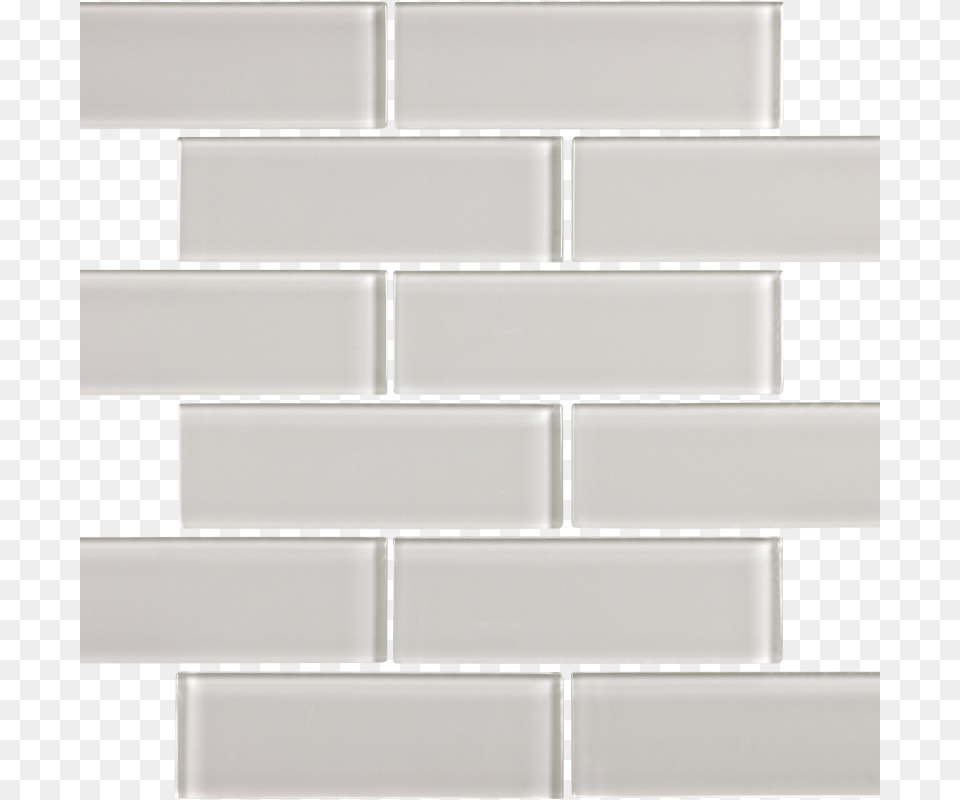Mist Gloss Glass Brick Mosaic 2quot X 6quot The Tilery, Architecture, Building, Tile, Wall Free Png