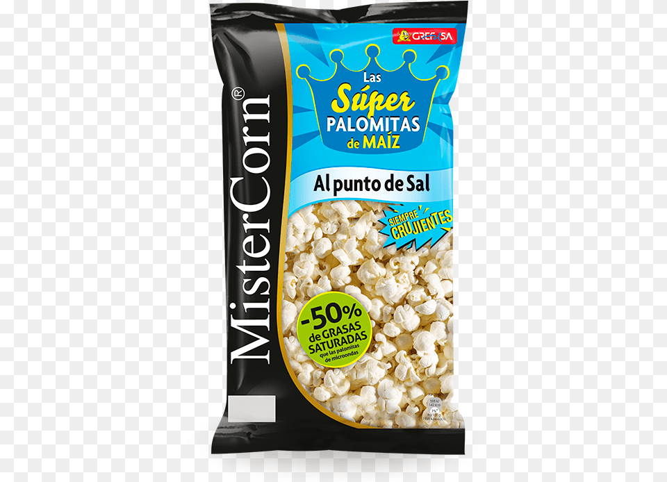 Mistercorn Superpalomitas Alpuntodesal Palomitas De Maiz Grefusa, Food, Snack, Popcorn, Can Png