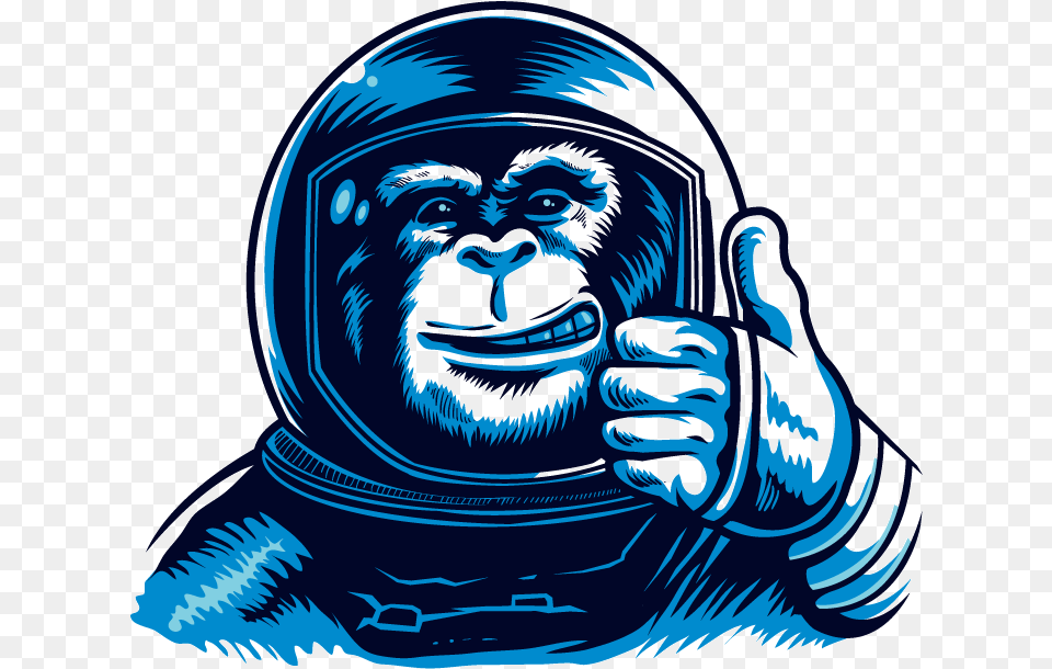 Misthub Vape Reward Cartoon Monkey In Space Suit, Animal, Ape, Baby, Mammal Free Transparent Png