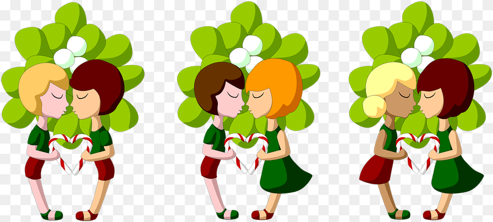 Mistletoe, Elf, Baby, Person, Art Png Image