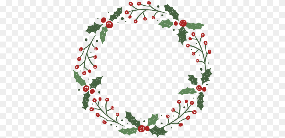 Mistletoe Christmas Wreath Design Transparent U0026 Svg Mistletoe Wreath Vector, Art, Floral Design, Graphics, Pattern Free Png