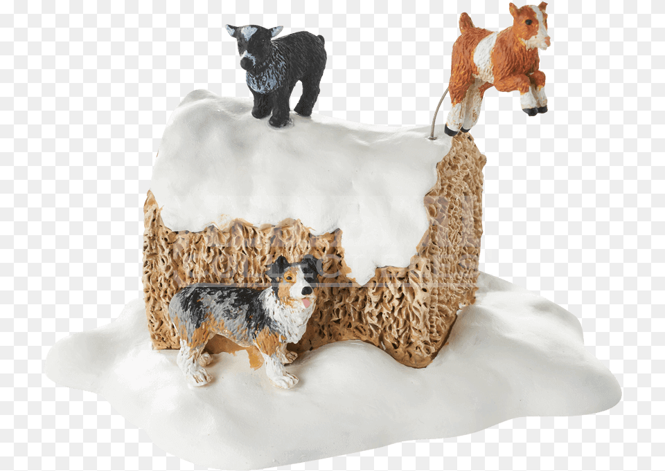 Mistletoe Farm Goats Department 56 Village Mistletoe Farm Goats Accessory, Animal, Canine, Dog, Figurine Free Png