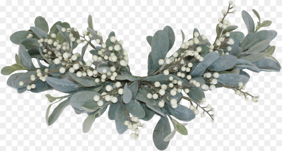 Mistletoe Swag Christmas Heirloom Company, Leaf, Plant, Flower, Accessories Free Png Download