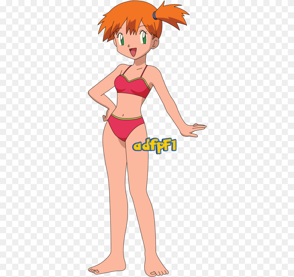 Misty Os Bikini Serena En Bikini Pokemon, Adult, Swimwear, Publication, Person Free Png Download