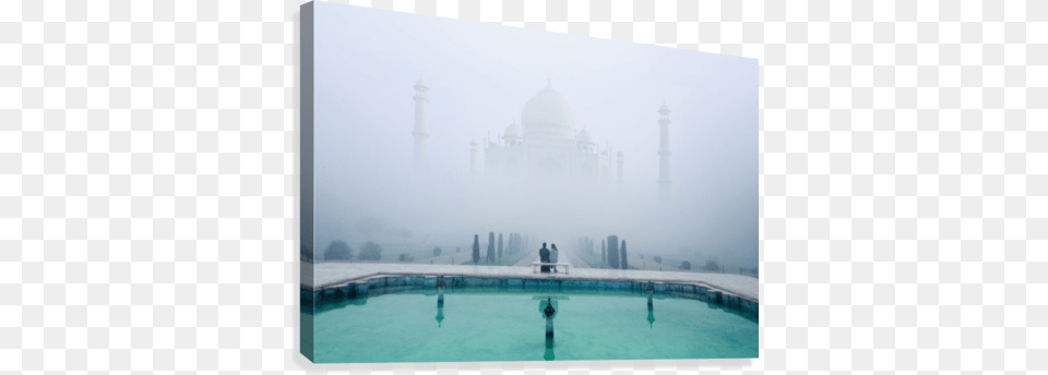 Misty Taj Mahal Canvas Print Sehenswrdigkeiten Amp Wahrzeichen Leinwand Misty, Nature, Outdoors, Weather, Fog Png