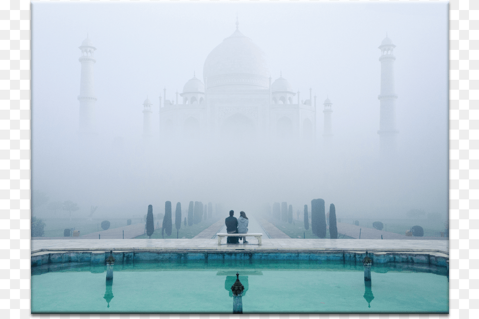 Misty Taj Mahal Gerahmtes Leinwandbild Taj Mahal Der Liebe World Menagerie, Weather, Nature, Outdoors, Fog Png