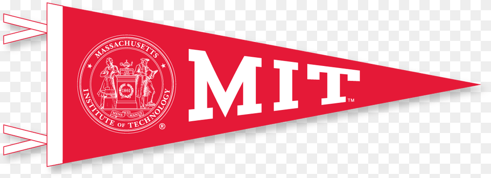 Mit Pennant With Seal St John39s University Pennant, Person, Logo Free Transparent Png