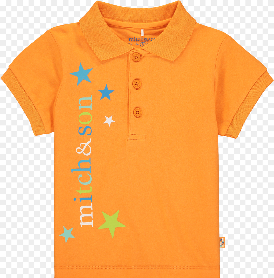 Mitch U0026 Son Orange U0027staru0027 Polo Nathan Polo Shirt, Clothing, T-shirt Free Png