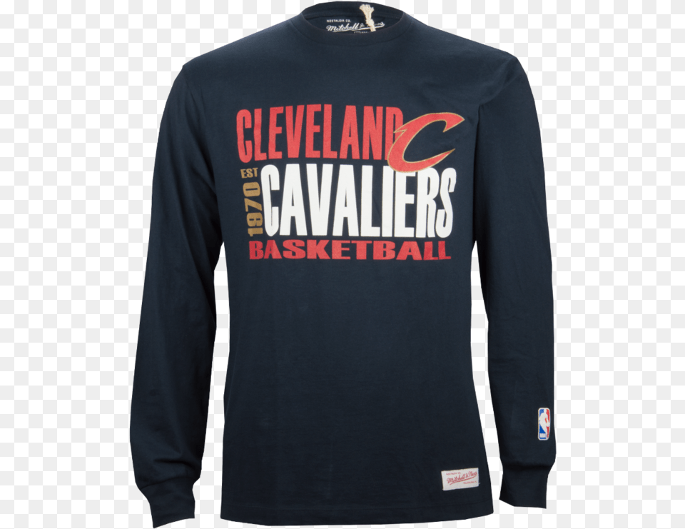Mitchell Amp Ness Cleveland Cavaliers Quick Whistle Majica Long Sleeved T Shirt, Clothing, Long Sleeve, Sleeve, T-shirt Free Png Download