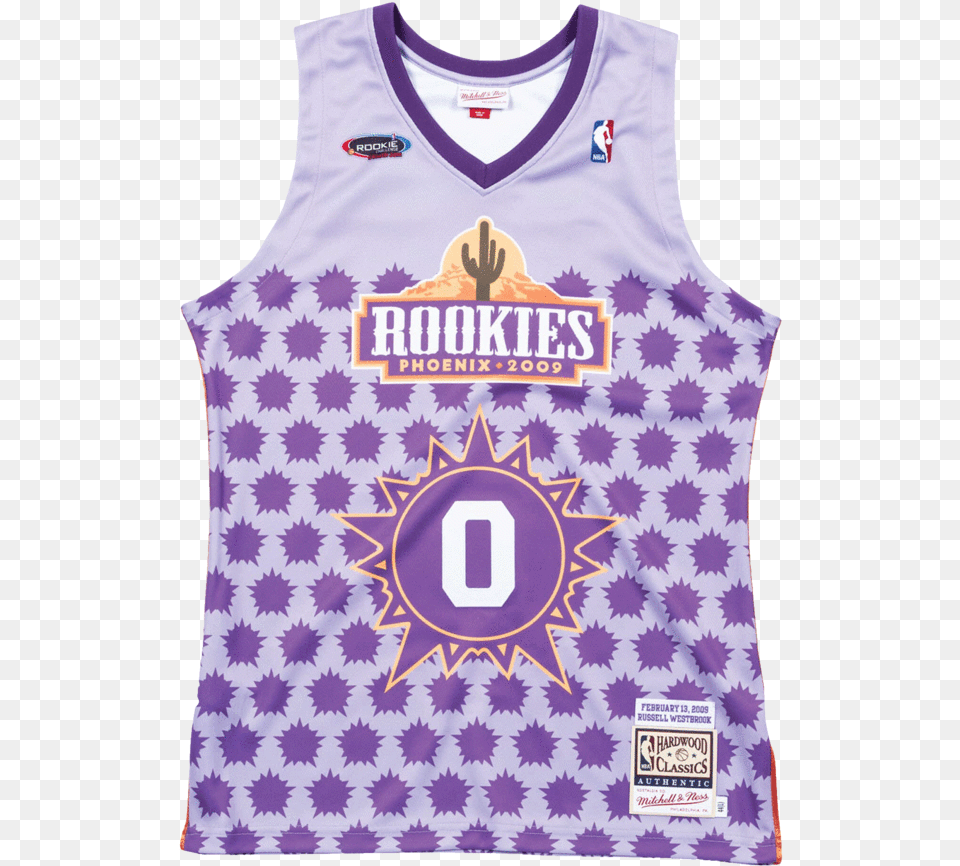 Mitchell Amp Ness Quotrussell Westbrookquot Authentic Rookie Winx Li Okul Defteri, Clothing, Shirt, Flag, Tank Top Free Png Download