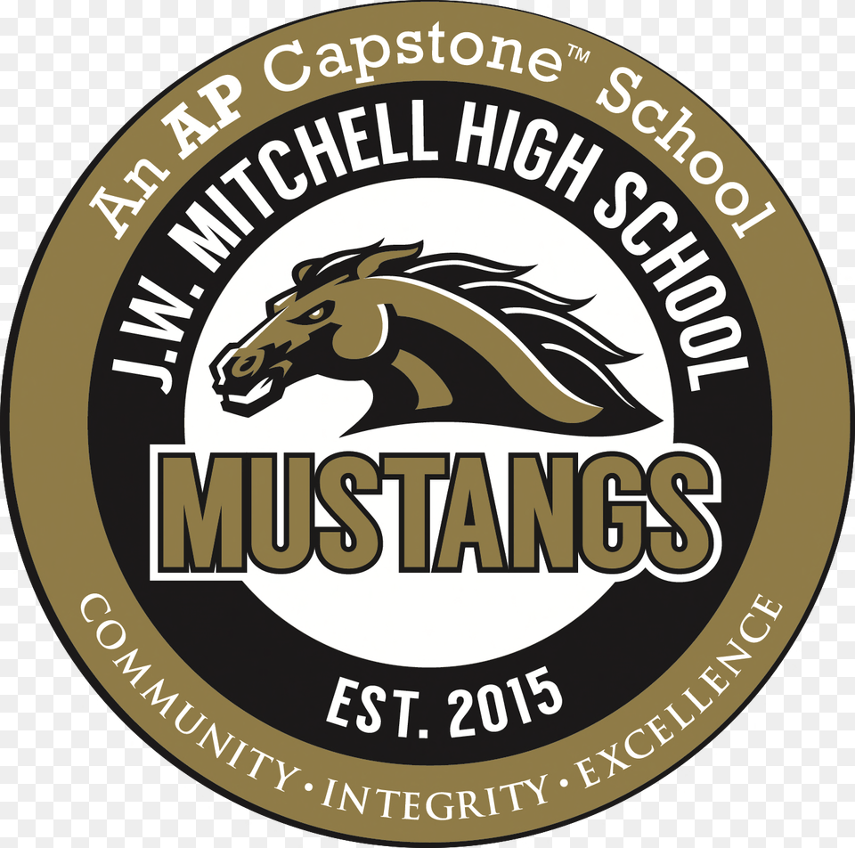 Mitchell High School Jw Mitchell High School Logo, Disk, Coin, Money Free Transparent Png