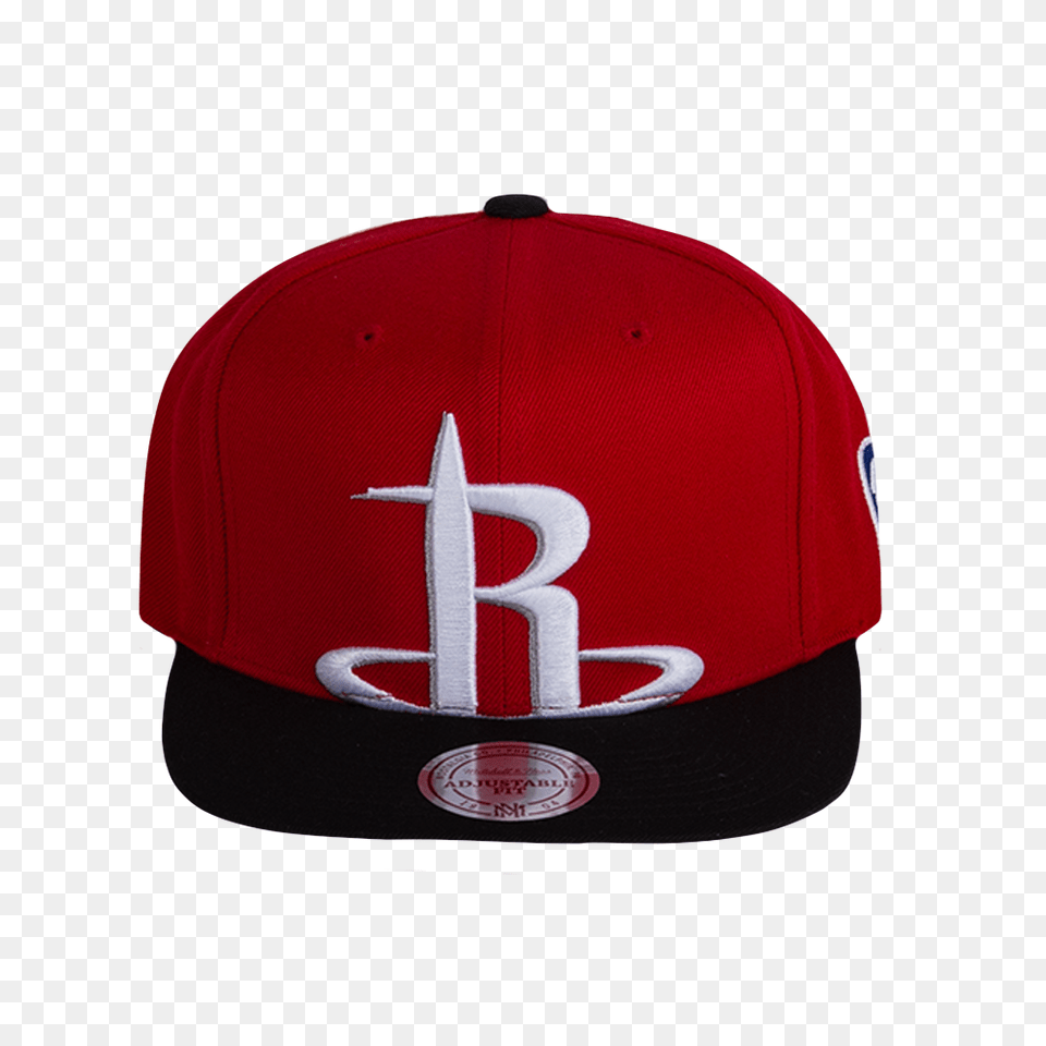 Mitchell Ness Nba Houston Rockets Cropped Xl Logo Snapback Cap, Baseball Cap, Clothing, Hat Free Png Download