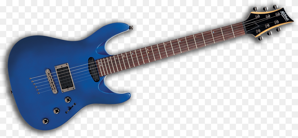 Mitchell Transparent Blue Guitar, Electric Guitar, Musical Instrument, Bass Guitar Png Image