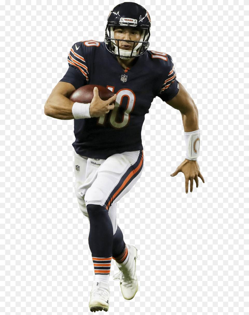 Mitchell Trubisky No Background, Helmet, Playing American Football, Person, American Football Png Image