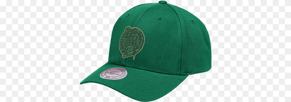 Mitchell U0026 Ness Boston Celtics Flat Gold Strapback Hat, Baseball Cap, Cap, Clothing Free Png
