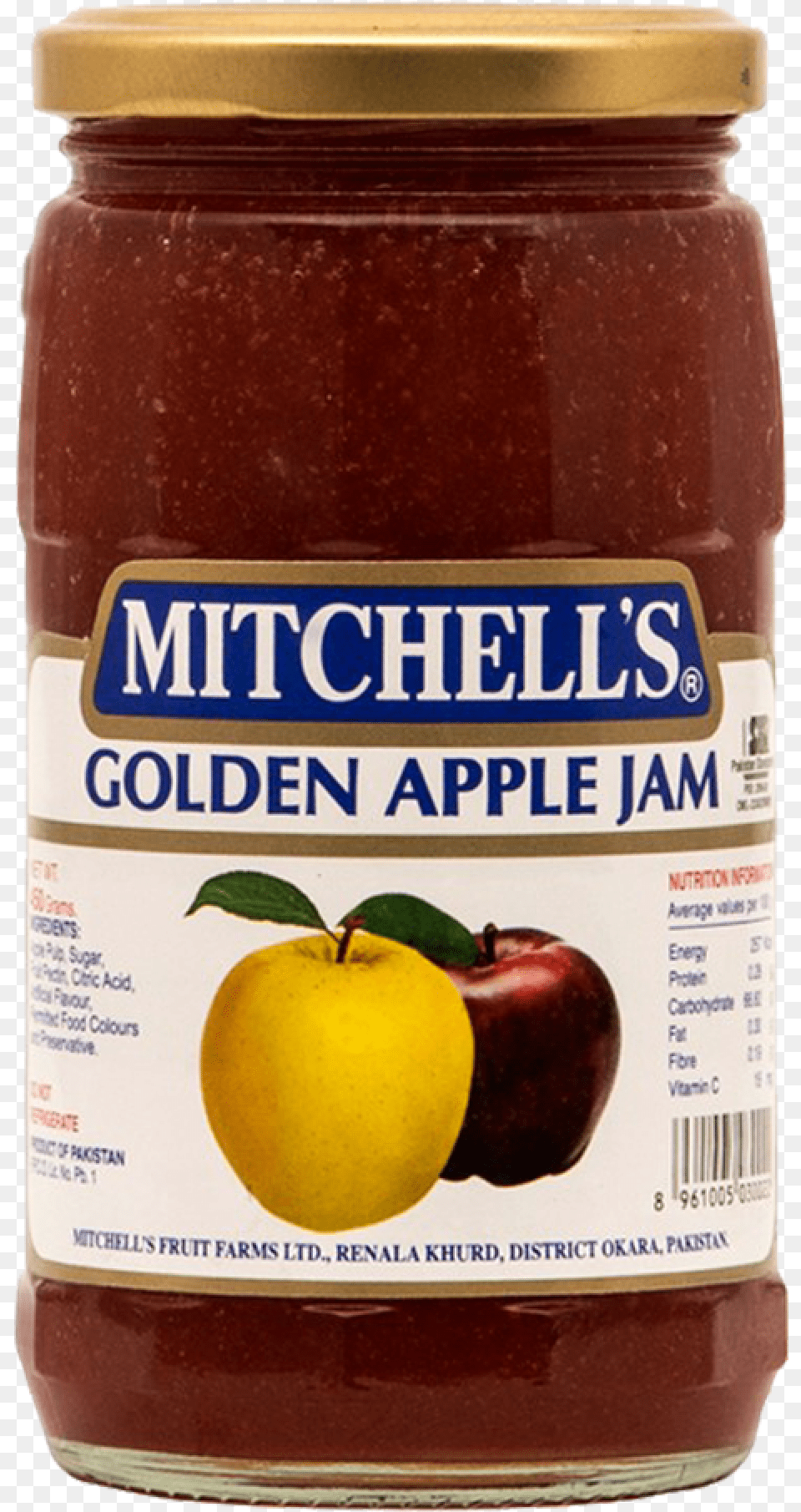 Mitchells Jam Golden Apple 450 Gm Mitchells Golden Apple Jam, Food, Ketchup, Fruit, Plant Free Transparent Png