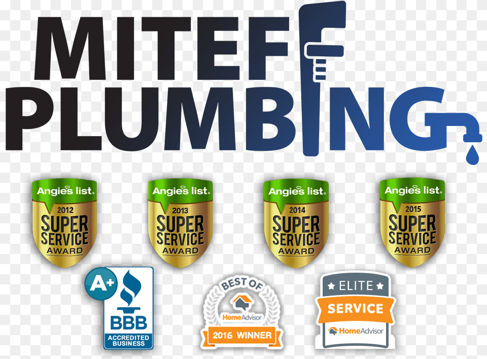 Miteff Plumbing Home Advisor Top Rated, Advertisement, Logo, Poster, Can Png