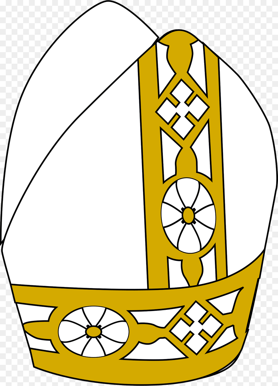 Miter Hat For The Pope Clipart, Accessories, Jewelry, Ammunition, Grenade Png