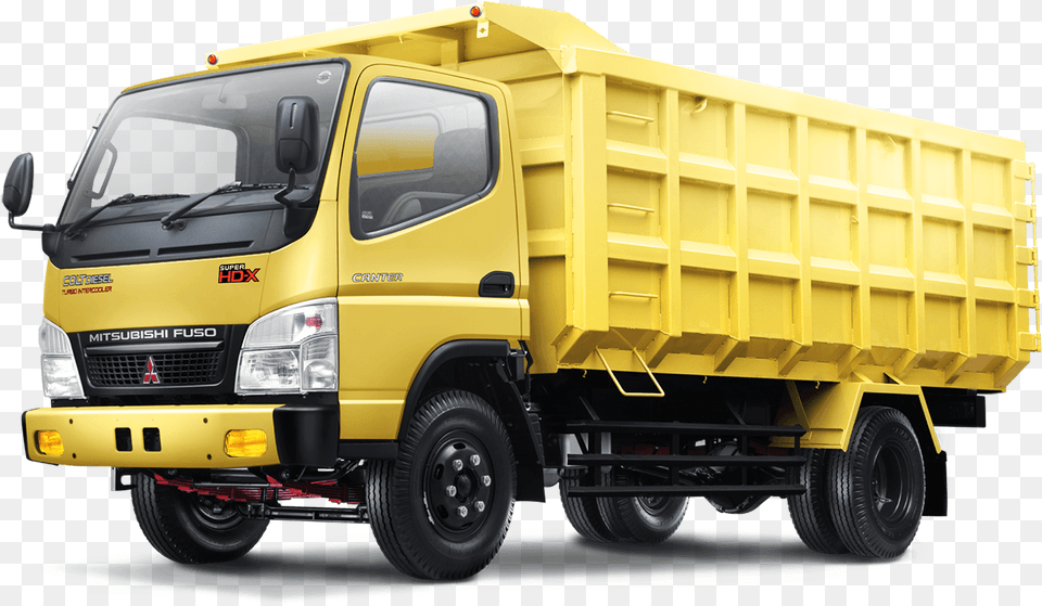 Mitsubishi Fuso Dump Truck Truk, Transportation, Vehicle, Machine, Wheel Free Transparent Png