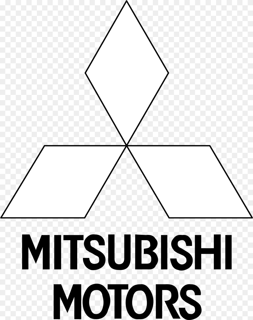 Mitsubishi Motors Logo White, Triangle, Symbol Png