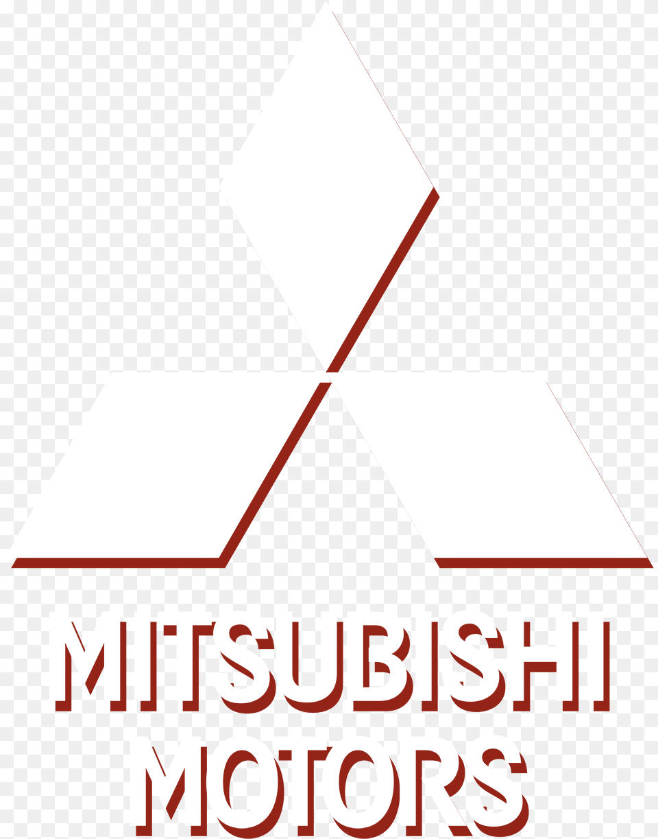 Mitsubishi Motors White Logo Mitsubishi Motors, Triangle, Symbol Free Png Download