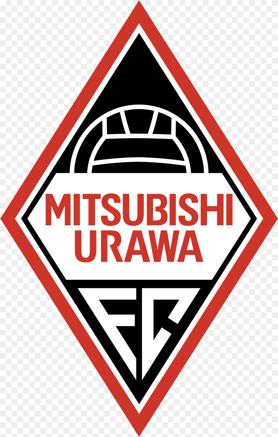 Mitsubishi Urawa Logo Urawa Red Diamonds Logo, Sign, Symbol, Road Sign Free Png Download