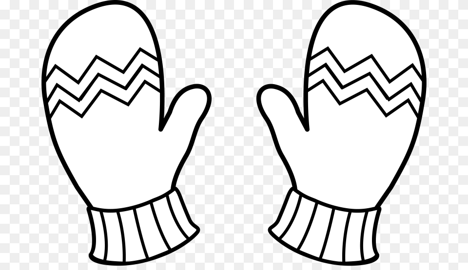 Mitten Clipart, Clothing, Glove, Stencil, Body Part Free Png