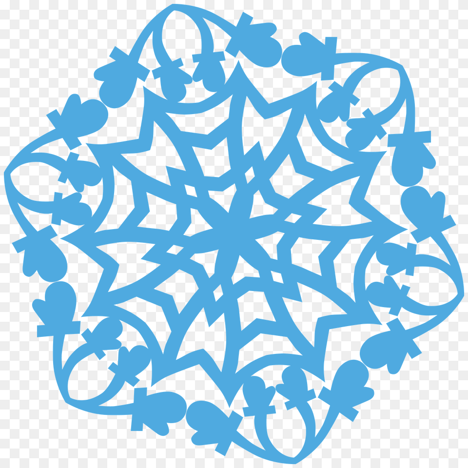 Mitten Snowflake Clipart, Nature, Outdoors, Pattern, Art Free Png Download