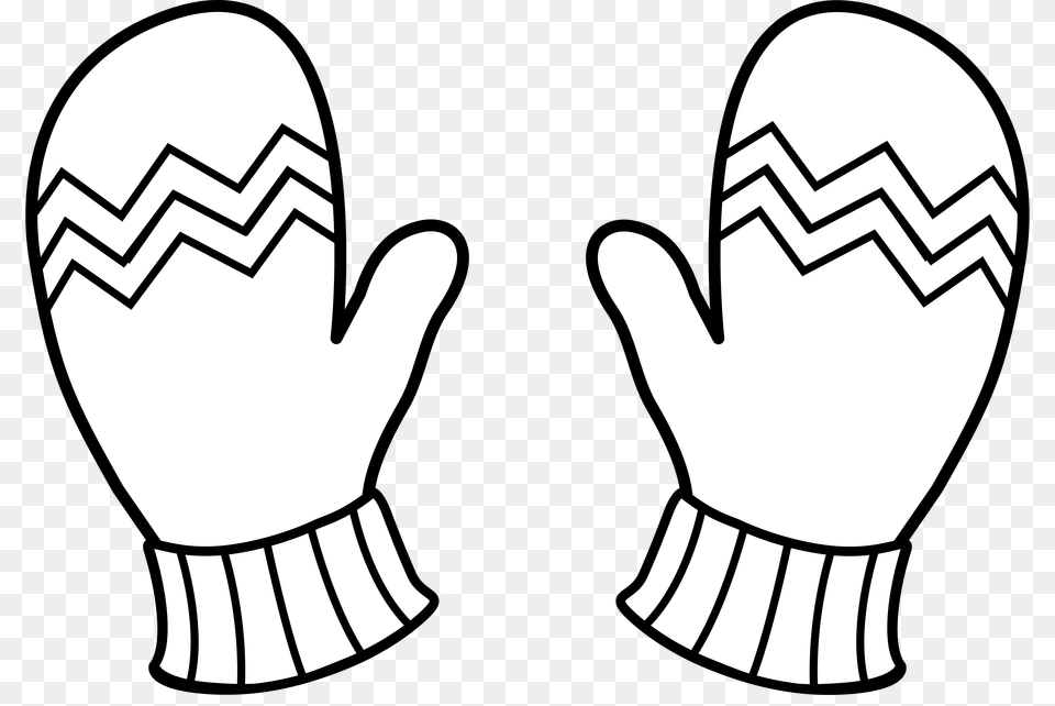 Mittens Coloring Pages, Clothing, Glove, Smoke Pipe Free Png Download