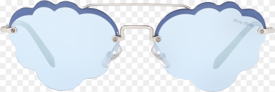 Miu Cloud Frames Reflection, Accessories, Glasses, Goggles, Smoke Pipe Free Png Download