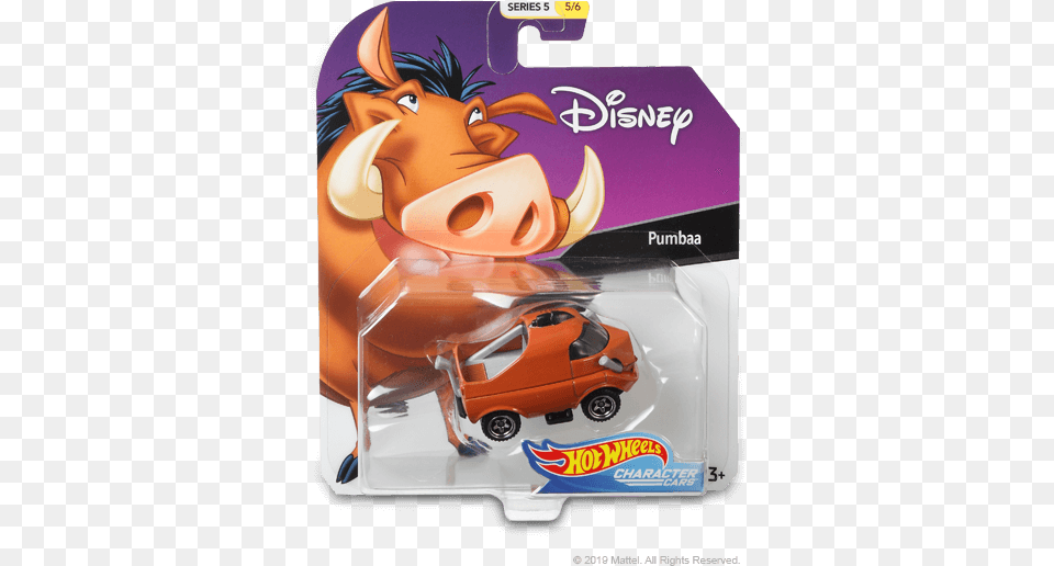 Mix 1 Disney And Pixar Character Cars Pumbaa Mattel Hot Hot Wheels Steamboat Willie, Car, Transportation, Vehicle, Toy Png