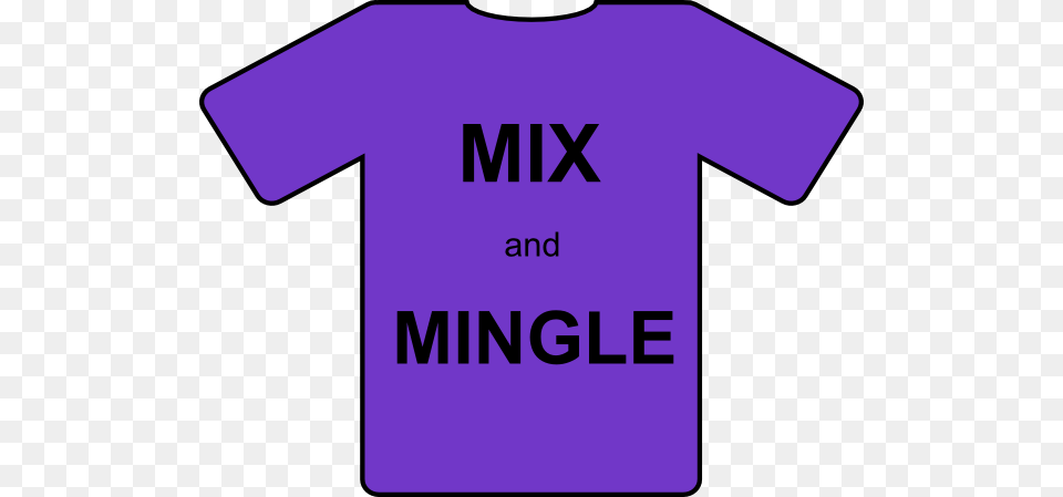 Mix And Mingle Clip Art, Clothing, T-shirt, Shirt Free Png Download