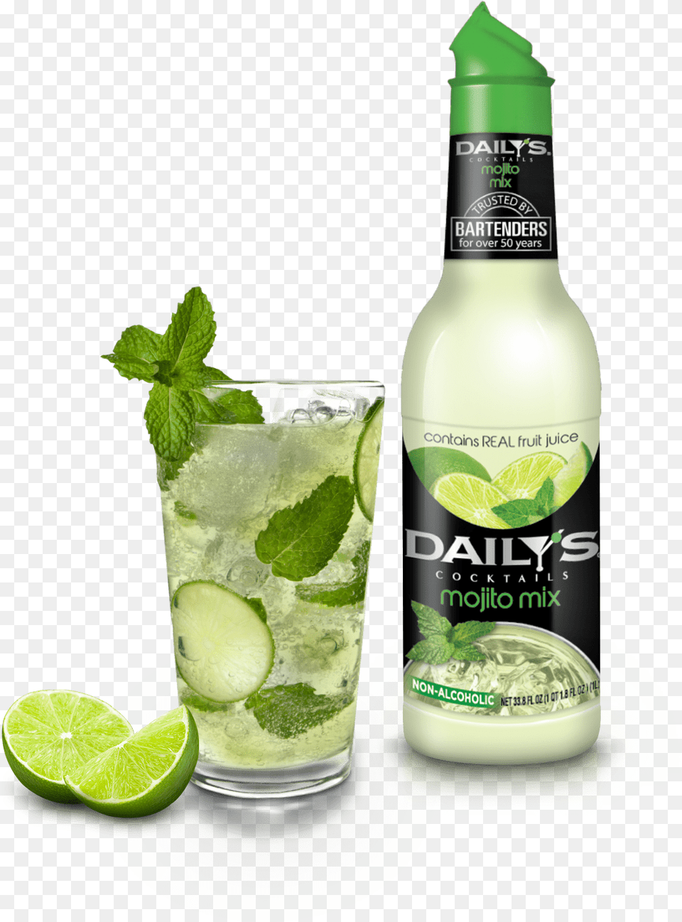 Mix Drink Picture Mojito, Alcohol, Beverage, Cocktail, Plant Png Image
