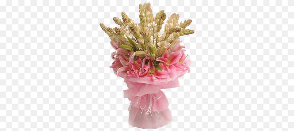 Mix Flowers Bunch Of Tube Roses U0026 Oriental Lilies U2013 Sushma Bouquet, Flower, Flower Arrangement, Flower Bouquet, Plant Png Image