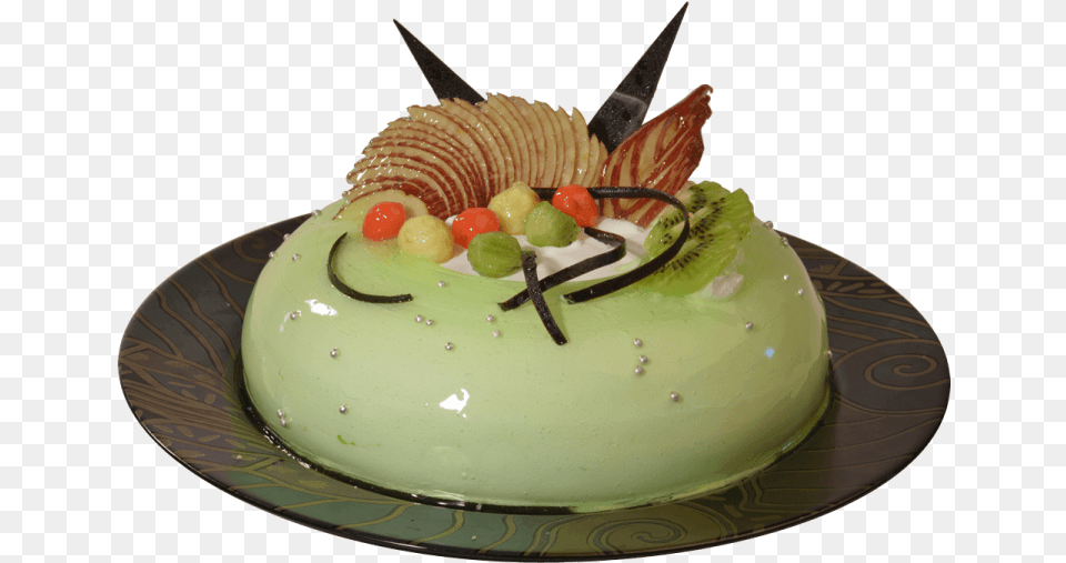 Mix Fruit Cake Kiwi Fruit Cake, Cream, Dessert, Food, Icing Free Png