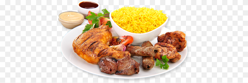Mix Grill With Rice, Food, Food Presentation, Lunch, Meal Free Png Download