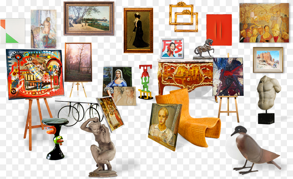 Mix Tableaux1 Art Gallery, Collage, Person, Animal, Bird Png