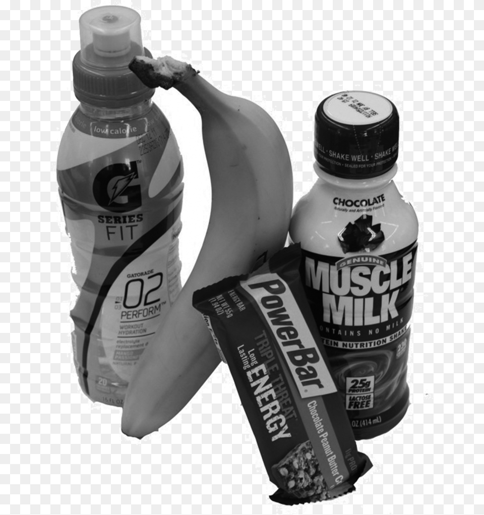 Mix Up Your Pre Work Out Snack With Gatorade Fit2c Powerbar, Banana, Bottle, Food, Fruit Free Png Download