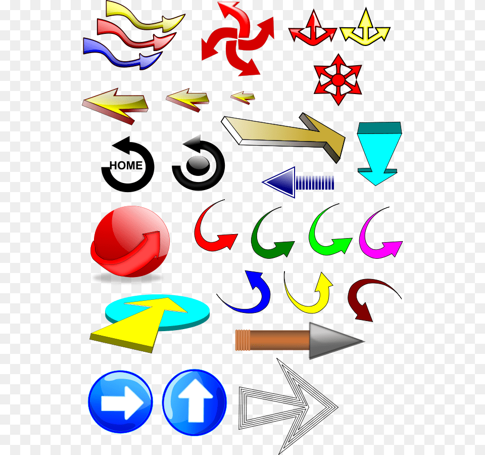 Mixed Arrows Clipart Vector Clip Art Online Royalty Clip Art, Text, Symbol Free Png