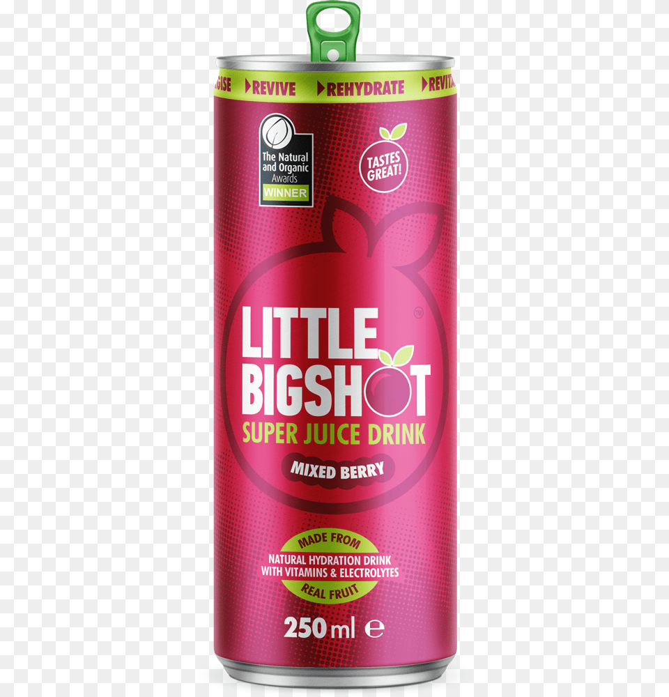 Mixed Berry Little Big Shot Energy Drink, Can, Tin Free Transparent Png