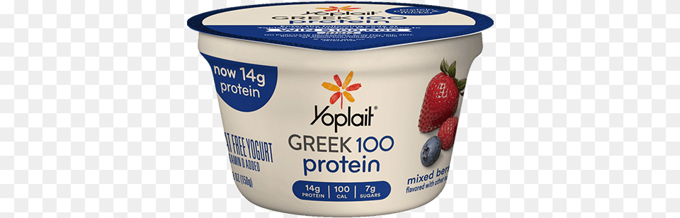 Mixed Berry Yoplait Greek 100 Protein Strawberry, Dessert, Food, Yogurt, Cream Free Transparent Png