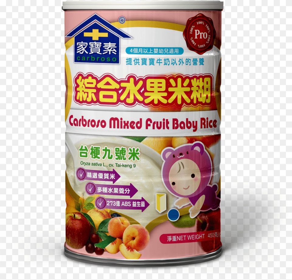 Mixed Fruit Baby Rice Strawberry, Food, Ketchup, Tin, Face Png Image