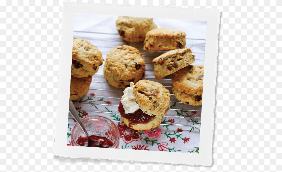 Mixed Fruit Oat Scones Muffin, Bread, Food, Sandwich, Cutlery Free Png Download