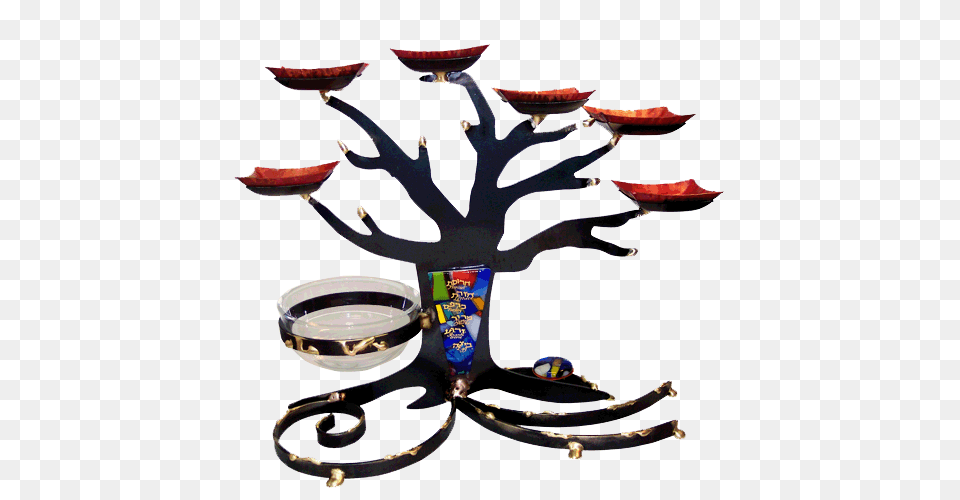 Mixed Metal Black Tree Of Life Seder Plate, Smoke Pipe Free Png