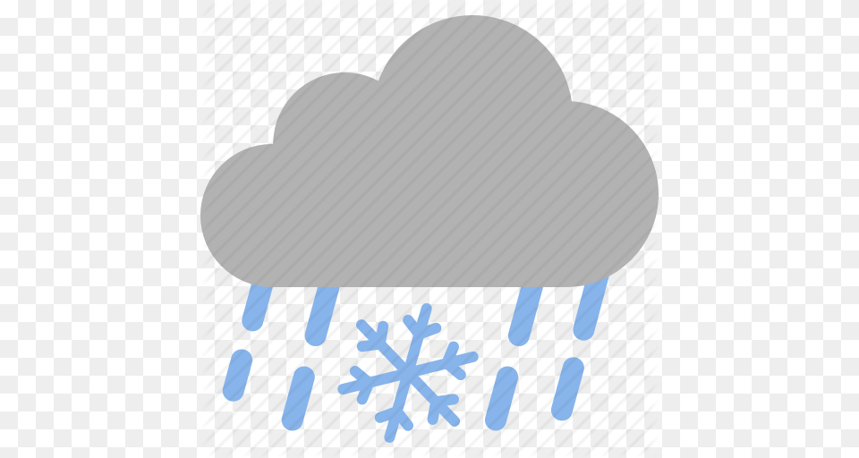 Mixed Rain And Sleet Icon Clipart Rain And Snow Mixed, Nature, Outdoors, Snowflake Free Png Download