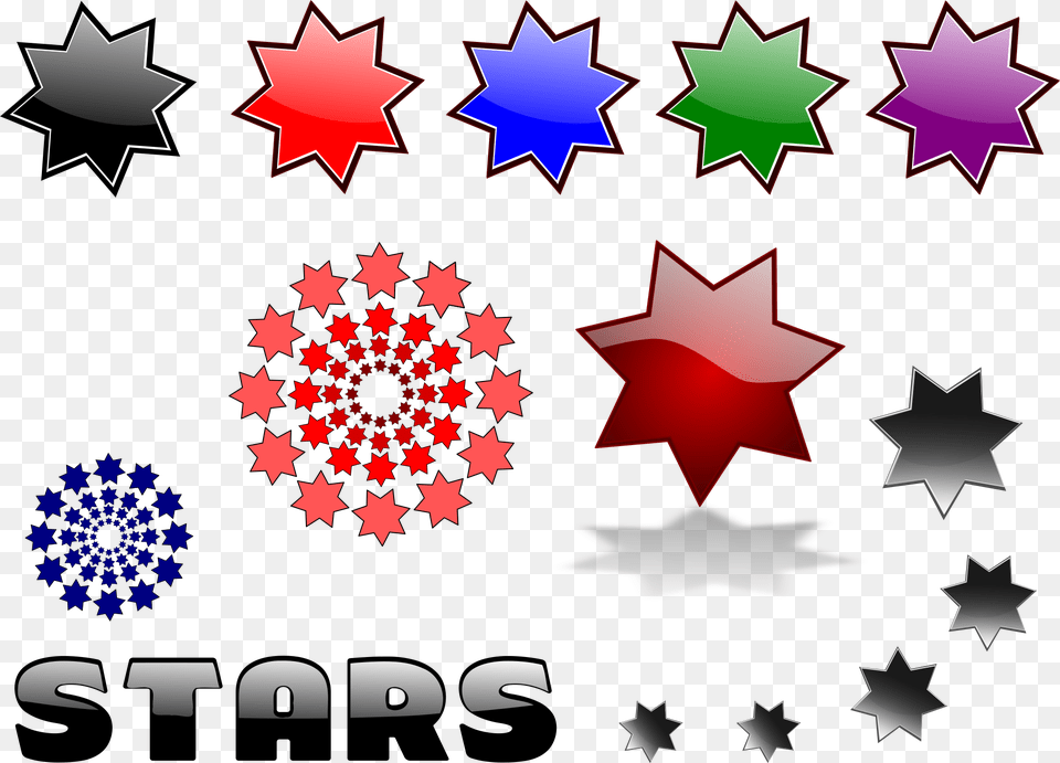 Mixed Stars Svg Clip Arts Vector Graphics, Star Symbol, Symbol, Leaf, Plant Png