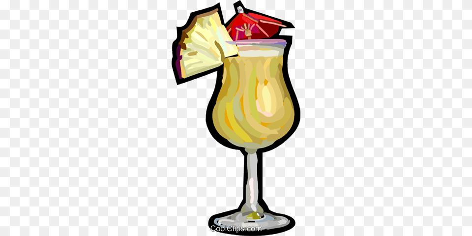 Mixed Tropical Drink Royalty Vector Clip Art Illustration, Alcohol, Beverage, Cocktail Free Png