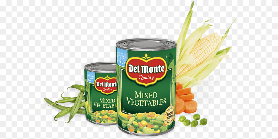 Mixed Vegetables Del Monte Canned Vegetables, Tin, Aluminium, Can, Food Free Png