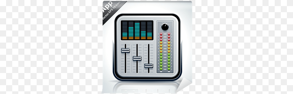 Mixer Musical App Icon Wall Mural Portable, Electronics, Mobile Phone, Phone Png Image