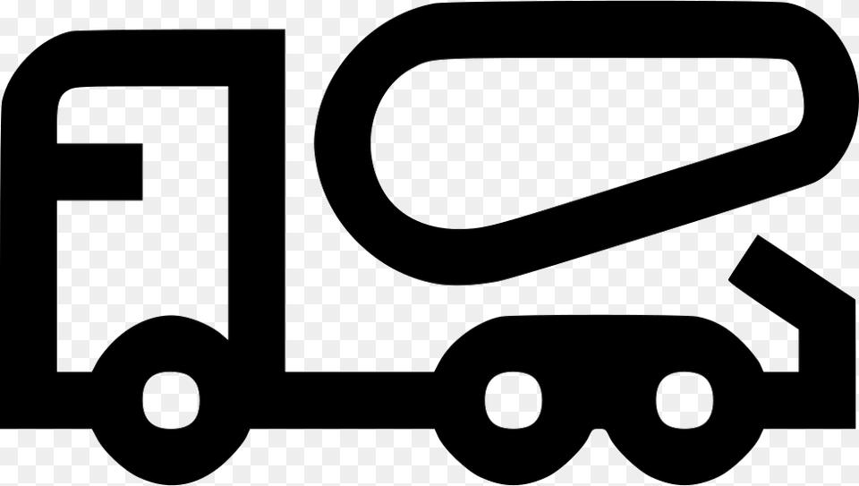 Mixer Truck Cement Concrete Dump Tiper Logo Truk Hitam Putih, Moving Van, Transportation, Van, Vehicle Free Png Download